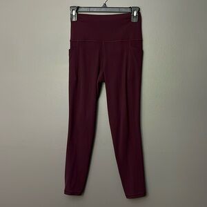 Athleta Leggings Maroon - Size XS